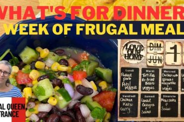 What's For Dinner? A Week of Frugal Meals #extremefrugality #frugalliving #lowcostmeals #savemoney