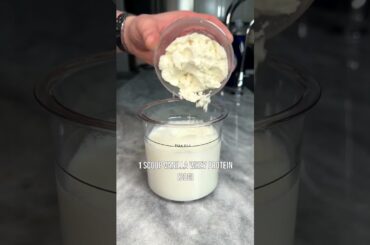 Cookies & Cream Protein Ice Cream! (recipe in description) #shorts