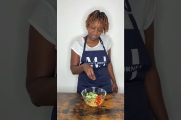 Mediterranean Inspired Chickpea Salad #shorts #healthy #salad #maggiesjourney