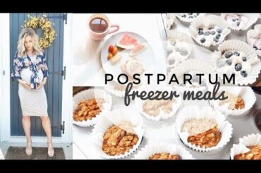 Healthy Postpartum Freezer Meals & Snacks