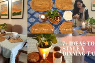 7 IDEAS to style a everyday Dining table | Flourless Oats Orange Cake | Dining table Decor Ideas