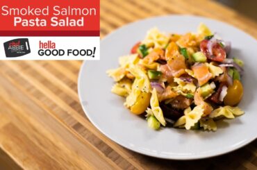 HEALTHY & DELICIOUS Smoked Salmon Pasta Salad