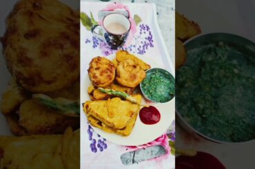 bread pakoda recipe #easy bread rolls#viral #trending#food #shortsviral#shortvideo #ytshorts#recipe