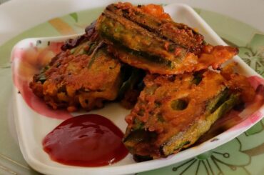 Delicious and Crispy Jhinge pakode Recipe: Ridge Gourd Fritters | Easy Snack Recipe