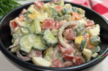 This Cucumber Salad  Is Soo Delicious