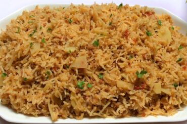 Aloo Keema Pulao Recipe | Simple and Quick Aloo Keema Pulao Recipe | Keema Rice