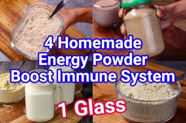 4 Homemade Energy Powder to Cure 100+ Health Problems |  Boost Immune System with 1 Glass in Morning