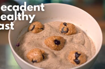 Indulgent Healthy Breakfast: Chocolate Chip Cookie Dough Bowl Recipe | Plant-Based Vegan Gluten-Free