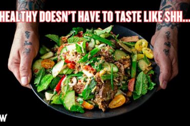 How to make an EXCITING salad!  HEALTHY and Thai Inspired