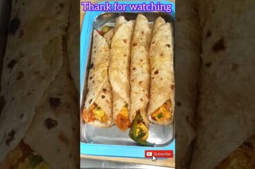 #shorts easy panner roll for lunch box/healthy lunch box recipe #quickrecipe #viral