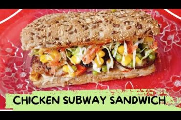 Healthy Multigrain Subway Chicken Sandwich Recipe | Sub Paneer Tikka | Nutritious and Delicious Sub