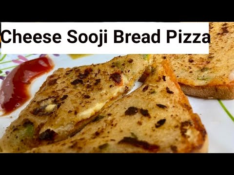 Suji Bread Cheese Pizza | Sooji Breakfast | Healthy Breakfast | Quick and Easy Breakfast Suji Bread Cheese Pizza | Sooji Breakfast | Healthy Breakfast | Quick and Easy Breakfast