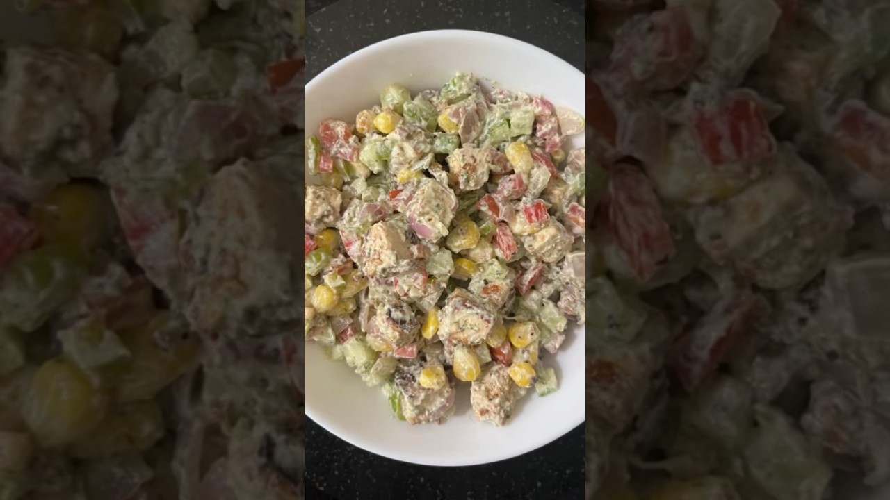 Masala Tofu Salad | Healthy salad recipe #viral #eatingasmr #shorts #shortsvideo Masala Tofu Salad | Healthy salad recipe #viral #eatingasmr #shorts #shortsvideo