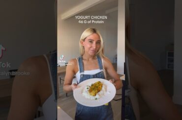 Yogurt Marinated Chicken #healthyrecipes #highprotein #proteinrichrecipe #dinnerideas