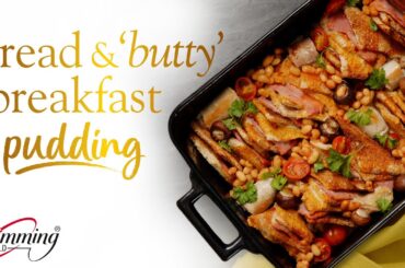 Slimming World bread and butty breakfast pudding traybake - 6 Syns - Full recipe in the description
