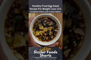 Healthy Fried Egg Protein Salad Recipe #shorts #ytshorts #viralshort #trendingshorts