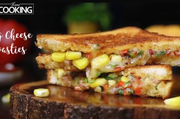 Veg Cheese Toasties | Cheese Chilli Toast Sandwich | Cheese Sandwich | Kids Snacks | Sandwich Recipe