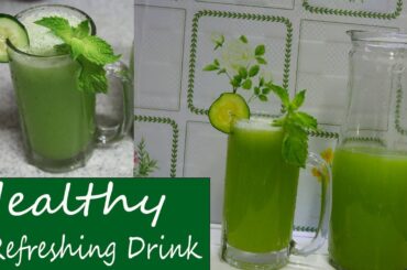 Healthy, Refreshing Drink For Summer | Cucumber Lemonade Recipe