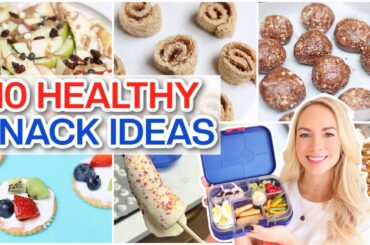 10 Healthy Snack Ideas!  Snack Hacks for Kids  *Snack-spiration*