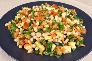 10-MINUTES White BEANS SALAD! This will Addict You! So Healthy and Tasty.