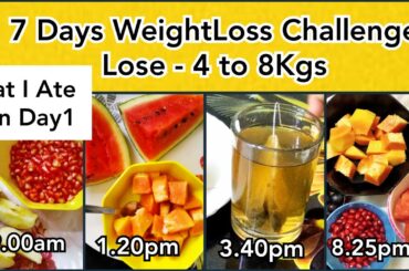 How To Lose Weight Fast 4Kgs In 7 Days || DAY 1 Diet Plan || GM Diet || Quick & Healthy WeightLoss