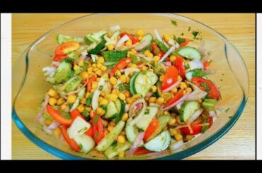 "Healthy Protein Salad Recipe " ! Protein salad Recipe with Fresh Ingredients for a Healthy Meal !