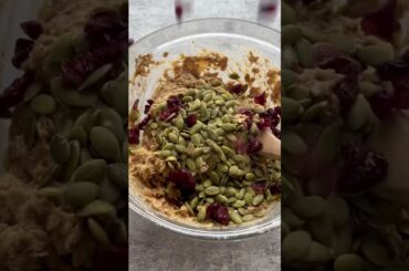 Easy Healthy Breakfast | Trail Mix Breakfast Cookies #shorts #breakfast #recipes