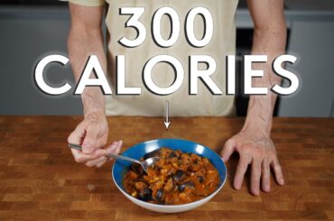 A 300 Calorie Meal that is actually filling (eggplant curry)