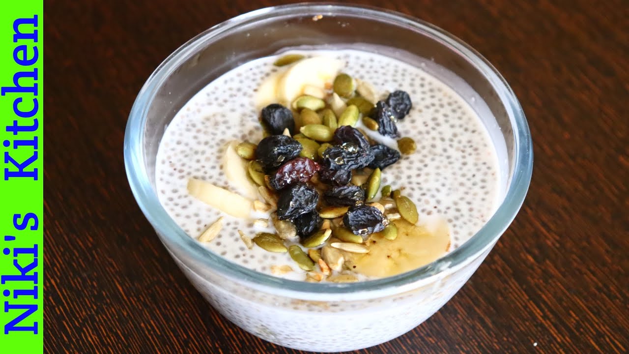 Chia seeds coconutmilk pudding /Healthy Breakfast recipe/Weight loss recipe /Niki’s kitchen Chia seeds coconutmilk pudding /Healthy Breakfast recipe/Weight loss recipe /Niki's kitchen