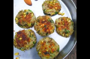 2 minute Little Millet & sprouts pattie/Tikki | healthy recipe
