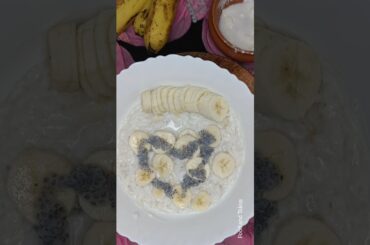 Banana Chia Pudding #breakfast #shorts #viral #nocookingrecipes #healthyrecipes