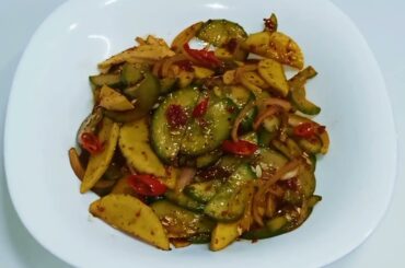 Best way to prepare Cucumber Salad / Cucumber Raw Mango Salad Recipe / Healthy Salad Recipe