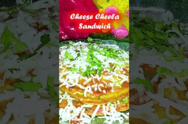 Cheese Cheela Sandwich Recipe By Krishtal Kitchen