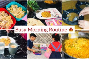 MY Busy Morning Time Routine | 15Mins Kids Lunchbox Idea | Dal Mash Recipe
