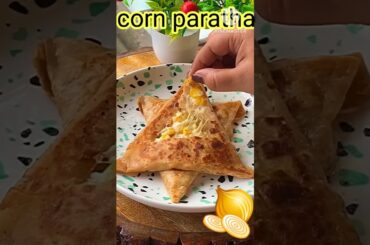 cheese corn paratha/corn paratha/healthy bread toast#shorts