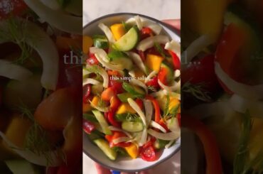 Quick Salad Recipe #recipe #salad #saladrecipe #saladgoals #veggie #veggierecipe #salads #ketodiet