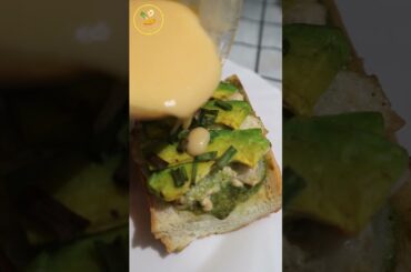 Healthy Avocado Tofu Bread Toasts For Breakfast #shorts