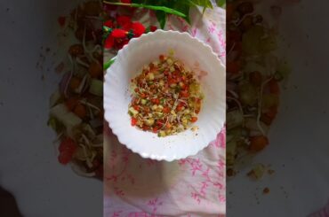 Weight Loss Sprout Salad Healthy Salad with Tasty Ingredients#salad #weightloss #ytshort #shortsfeed