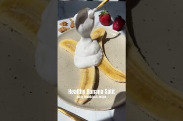 Healthy Banana Split #recipe #vegan #food #breakfast #desserts #healthysnacks #easysnacks
