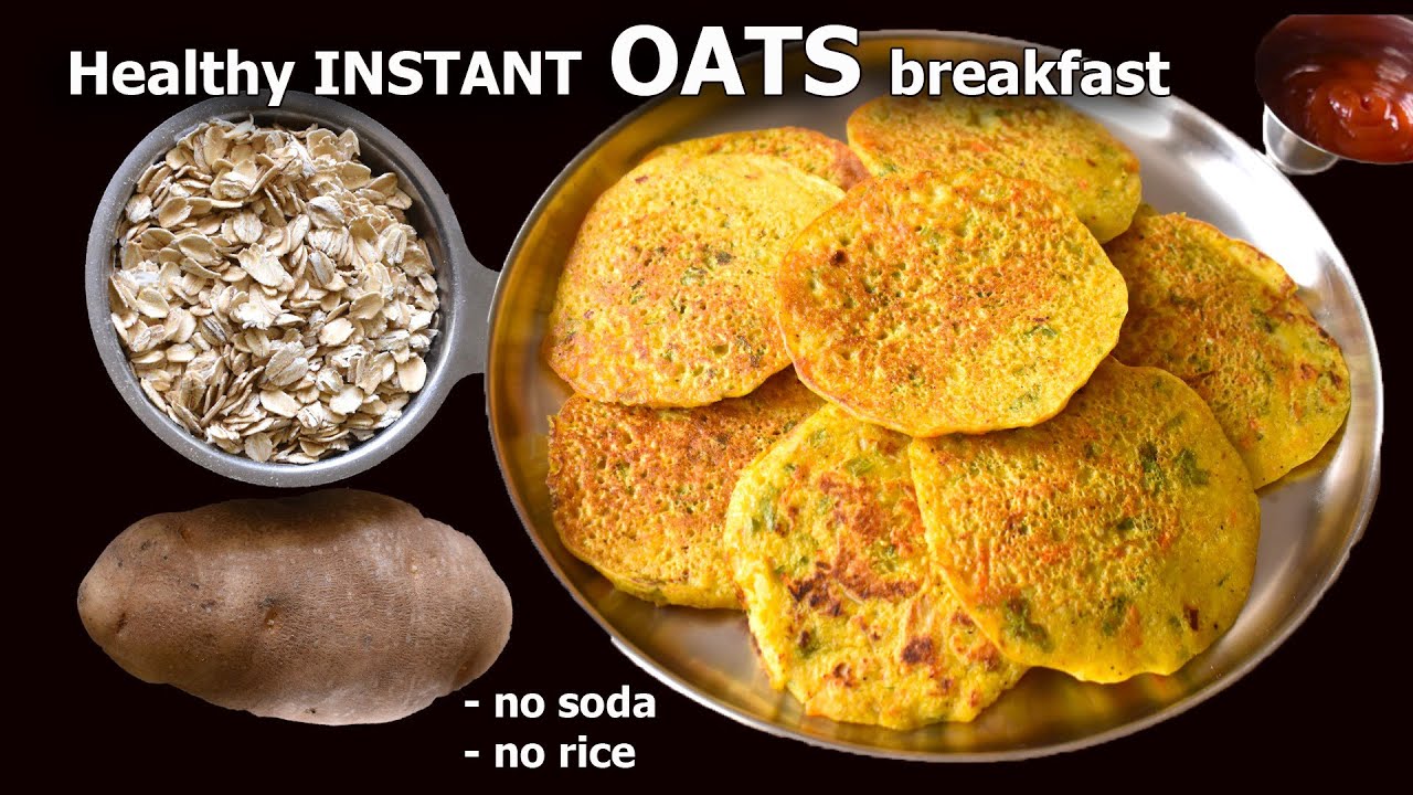 1 cup Oats and 1 Potato – Healthy Breakfast Recipe | Easy Breakfast Recipe | No Soda Instant Recipe 1 cup Oats and 1 Potato - Healthy Breakfast Recipe | Easy Breakfast Recipe | No Soda Instant Recipe