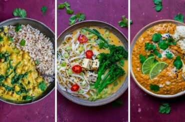 MY 3 FAVOURITE VEGAN CURRIES// EASY & HEALTHY RECIPES