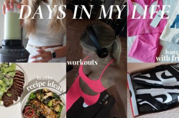 FEW DAYS IN MY LIFE! (at home workouts + coaching otf, healthy meal ideas + hair mask attempt)