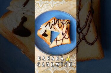 Healthy Banana Sandwich #viral #youtubeshorts #shorts