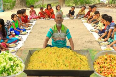 Big Healthy Vegetarian Recipe Cooking In Village