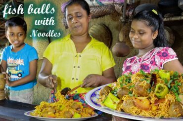 fish balls recipe ! fishballs noodles made with tomato sauce. !  .village kitchen recipe