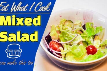 Crunchy Mixed Salad Recipe | Refreshing | Healthy Hydrating | IEWICOOK