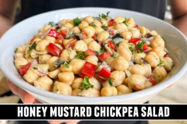 Honey Mustard Chickpea Salad | HEALTHY & Delicious 10 Minute Recipe