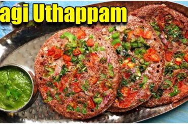 Ragi Uttapam Recipe | Ragi Pindi Uttapam | Instant Healthy Breakfast || Food Tree