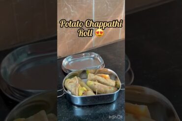 #shorts #ytshorts Kids Simple Lunch Snackbox Recipe Idea #lunchbox #snack/Chappathi Roll/Alu Masala
