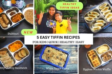 5 Healthy and easy Tiffin recipes for kids | Lunch Box ideas #foodforfoodies #agaro #agarolifestyle